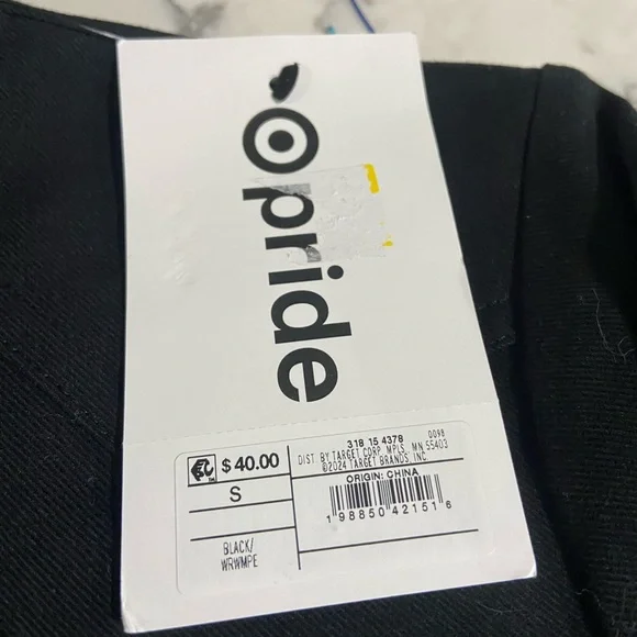 PRIDE Black Shorts Jumpsuit Romper Zip Front w Colorful Fringe Size S  NWT - Picture 3 of 13